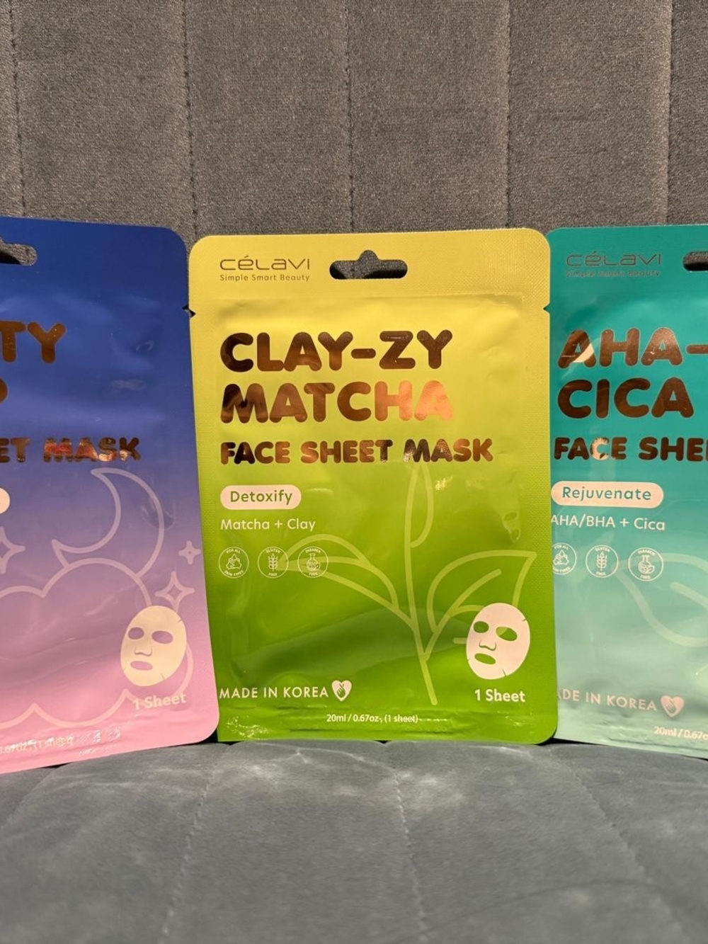 Bundle Of Three Cèlavi Face Sheet Masks